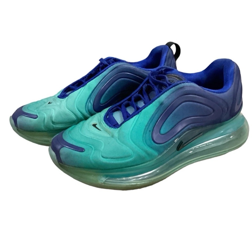 Nike Blue and Green Air Max 720 Sneakers